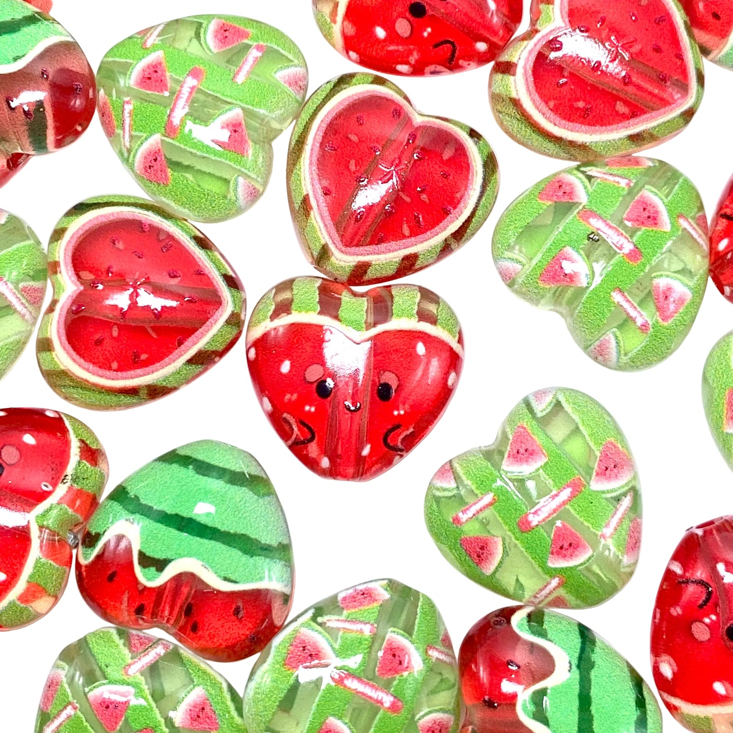Just Add Watermelon Acrylic Beads