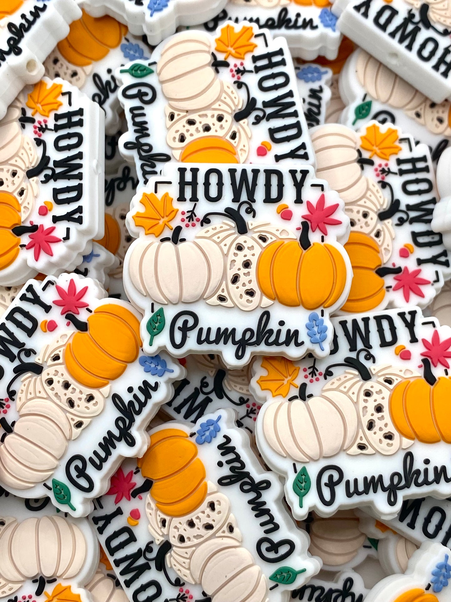 Howdy Pumpkin 2.0 Silicone Focal Beads