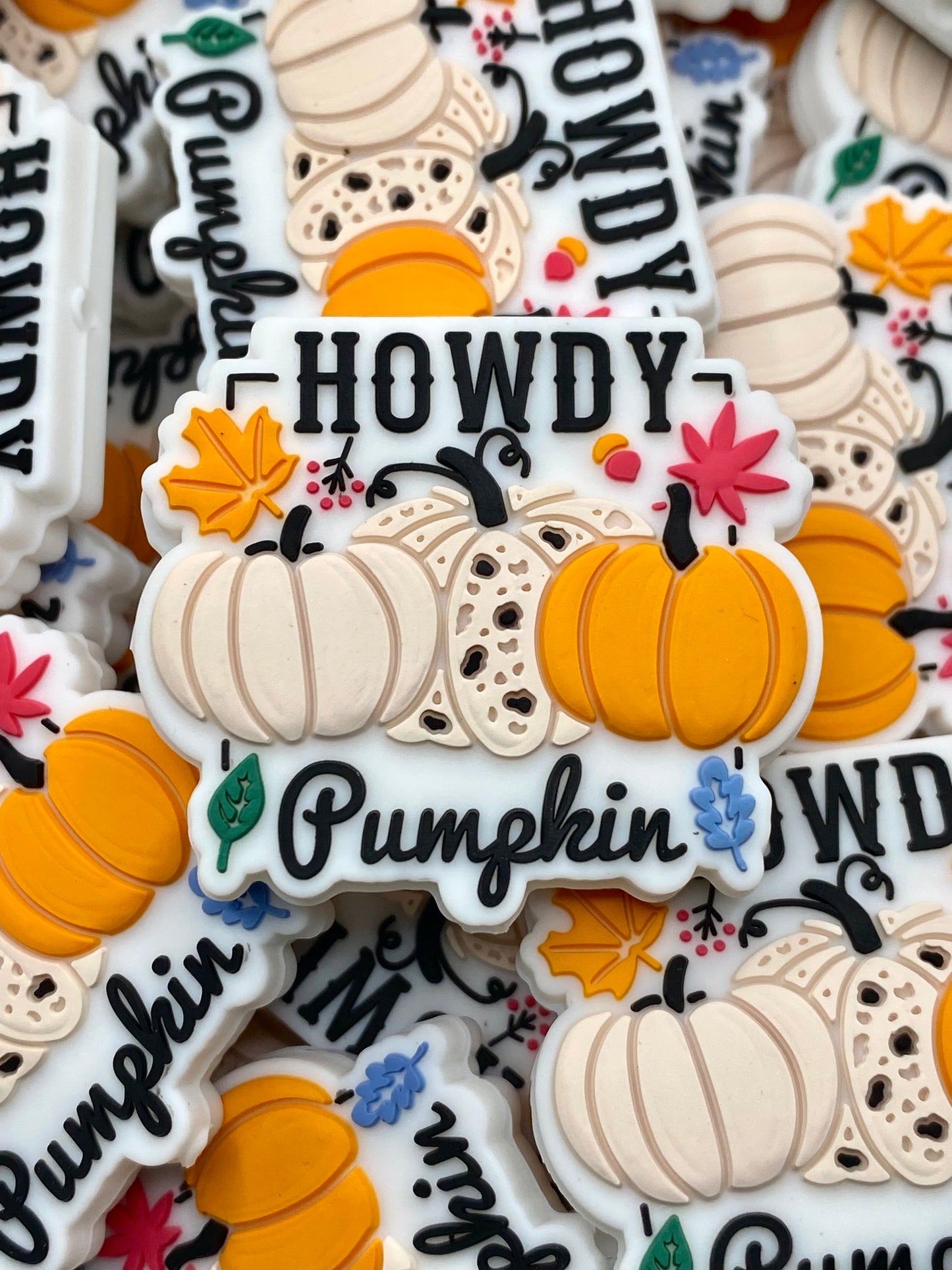 Howdy Pumpkin 2.0 Silicone Focal Beads