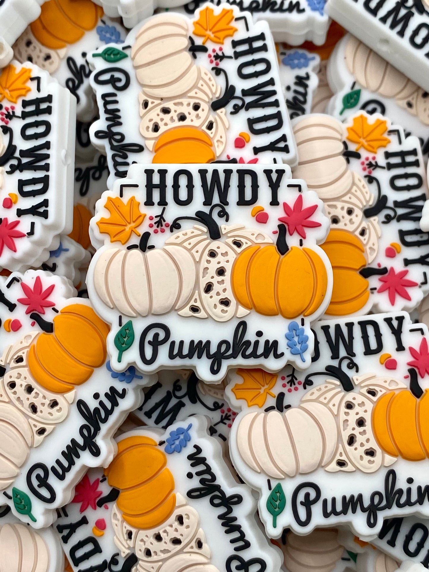 Howdy Pumpkin 2.0 Silicone Focal Beads