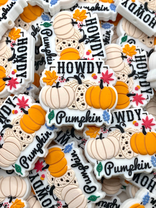 Howdy Pumpkin 2.0 Silicone Focal Beads