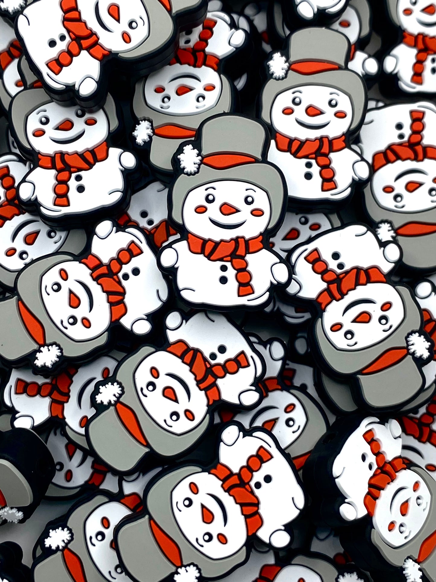 There's No Man Like Snowman Silicone Focal Beads