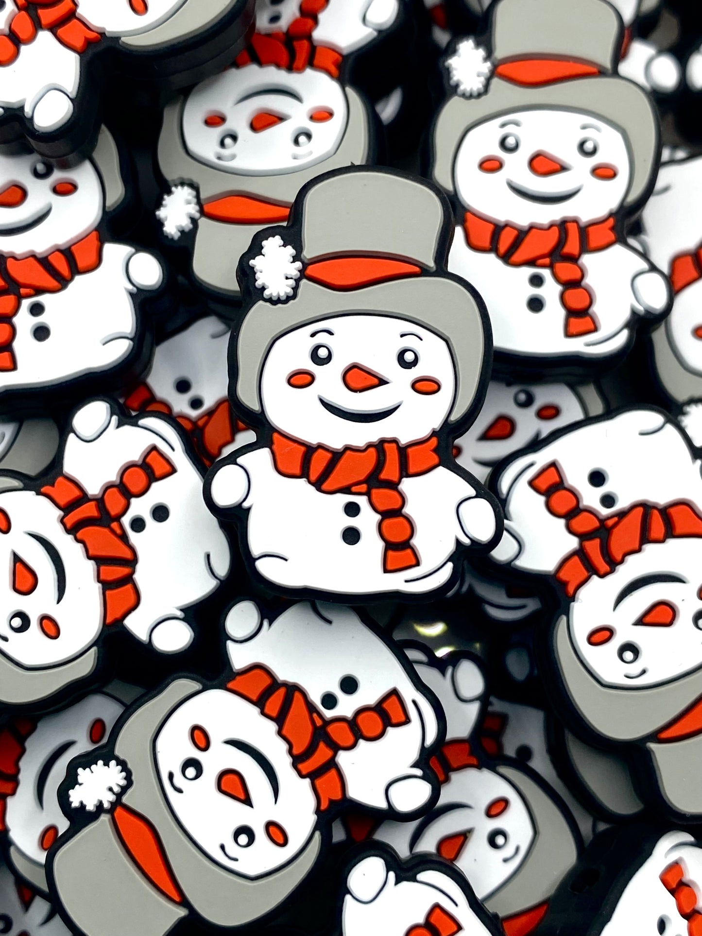 There's No Man Like Snowman Silicone Focal Beads