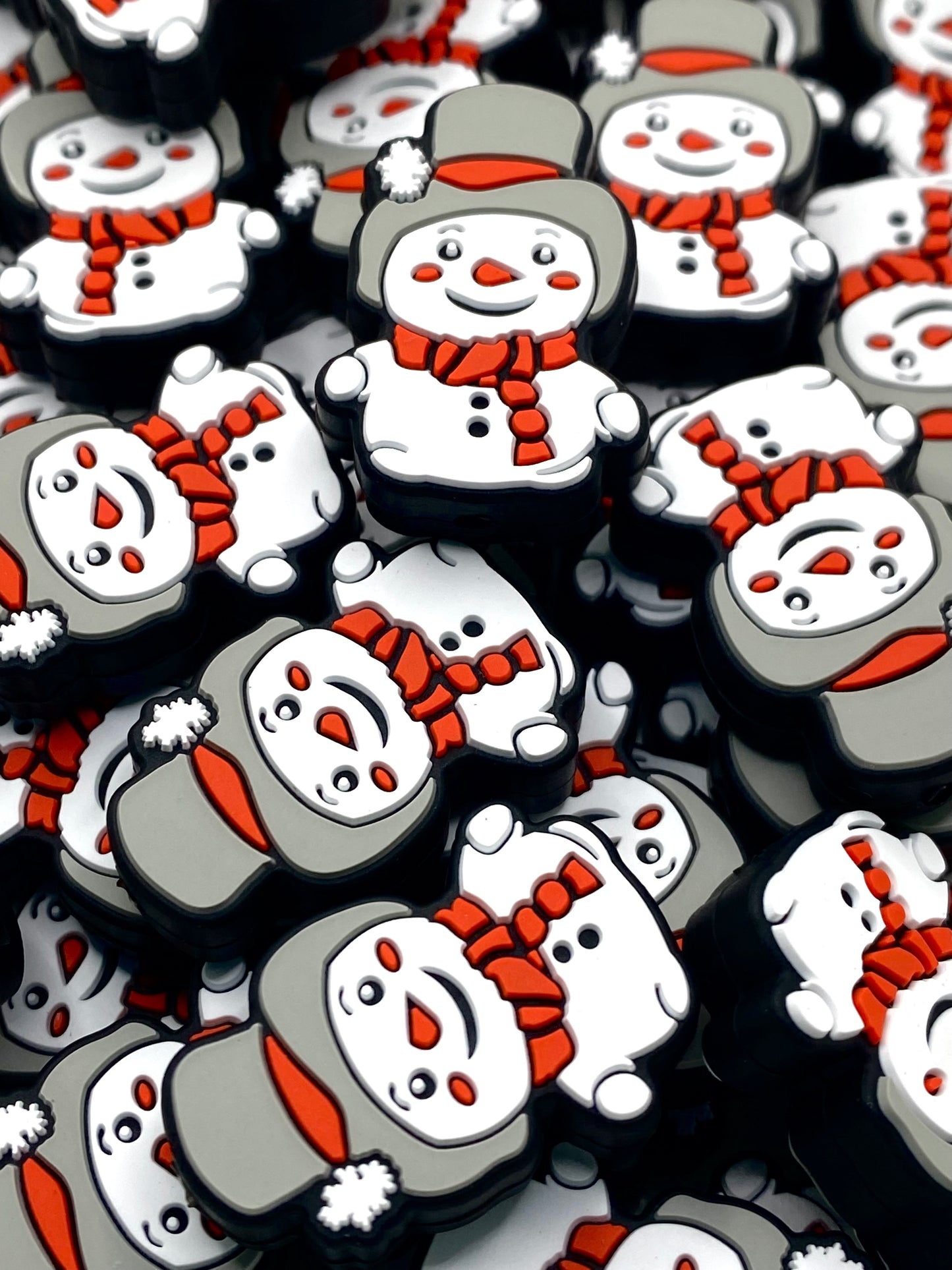 There's No Man Like Snowman Silicone Focal Beads