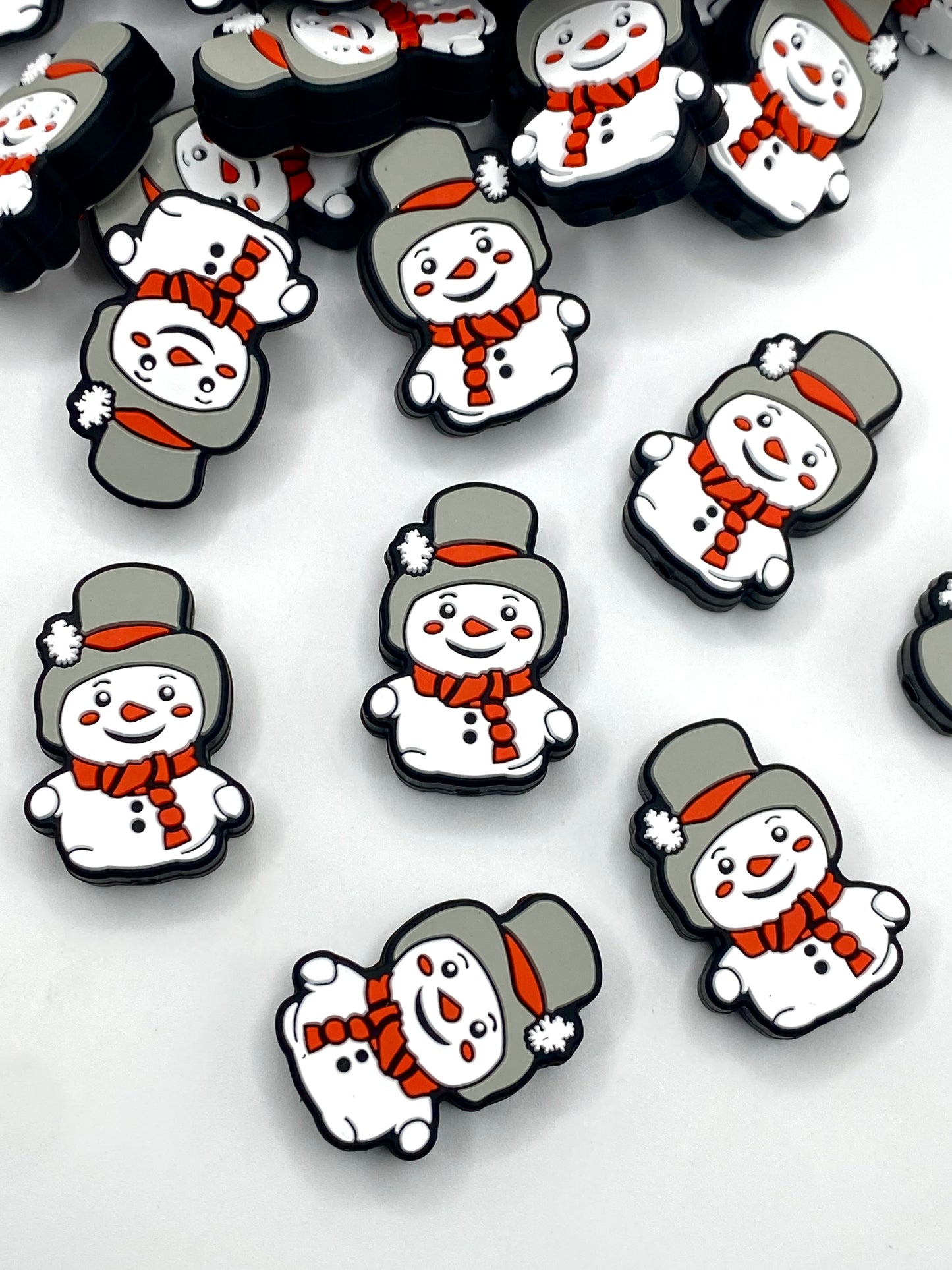 There's No Man Like Snowman Silicone Focal Beads