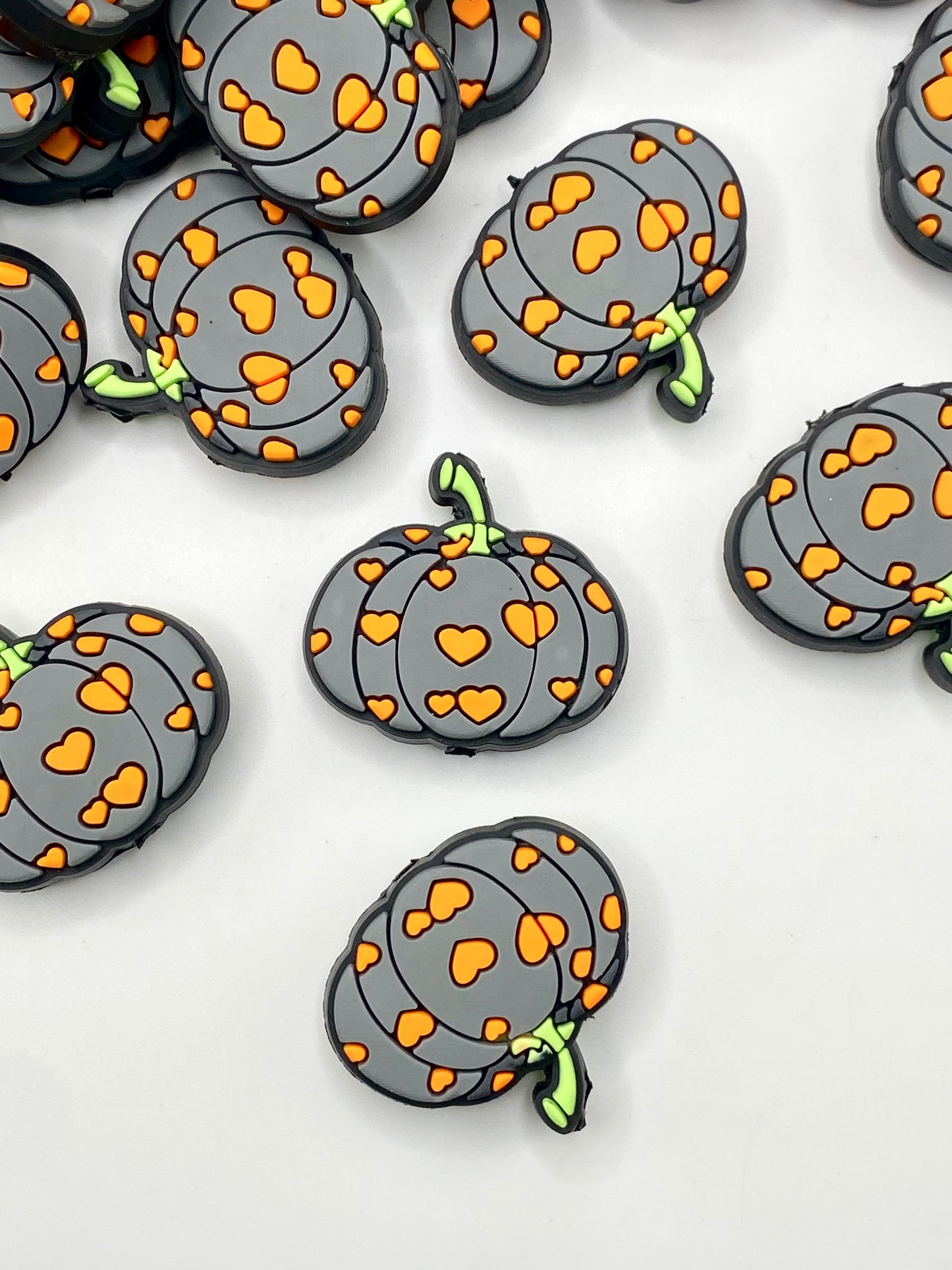 A Pumpkin A Day Keeps The Goblin Away PVC Focal Beads