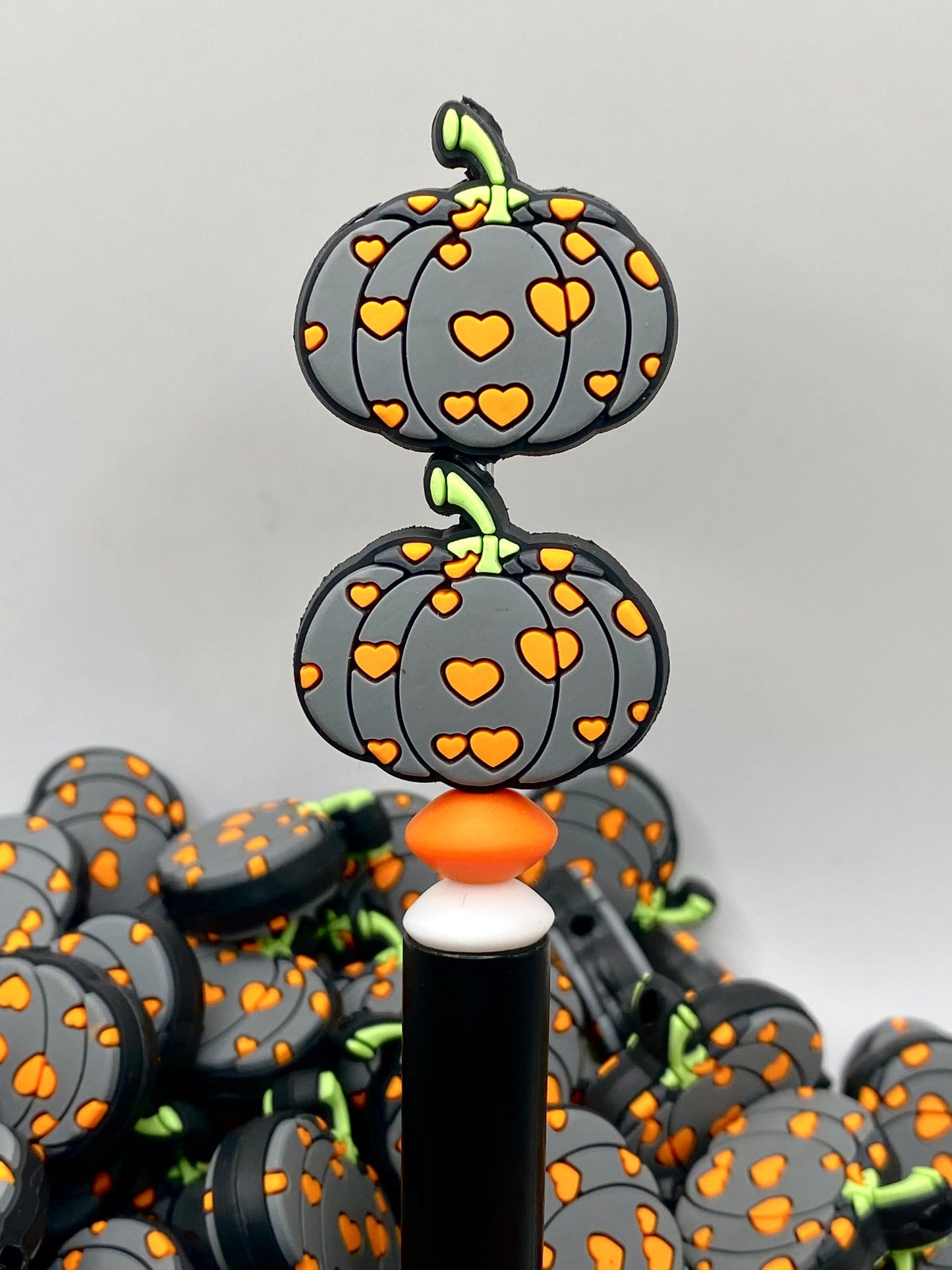 A Pumpkin A Day Keeps The Goblin Away PVC Focal Beads