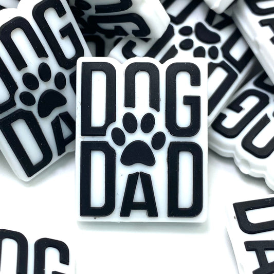 Dog Dad Silicone Focal Beads