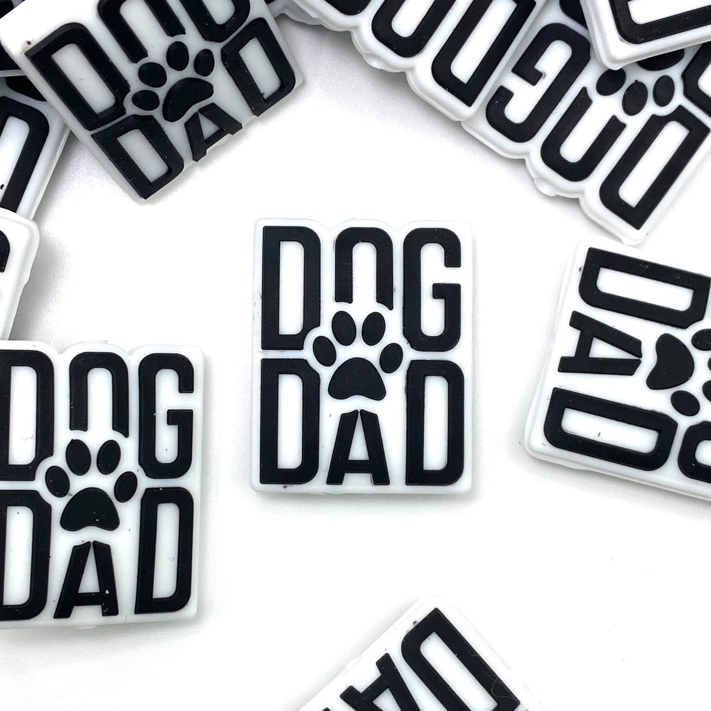 Dog Dad Silicone Focal Beads