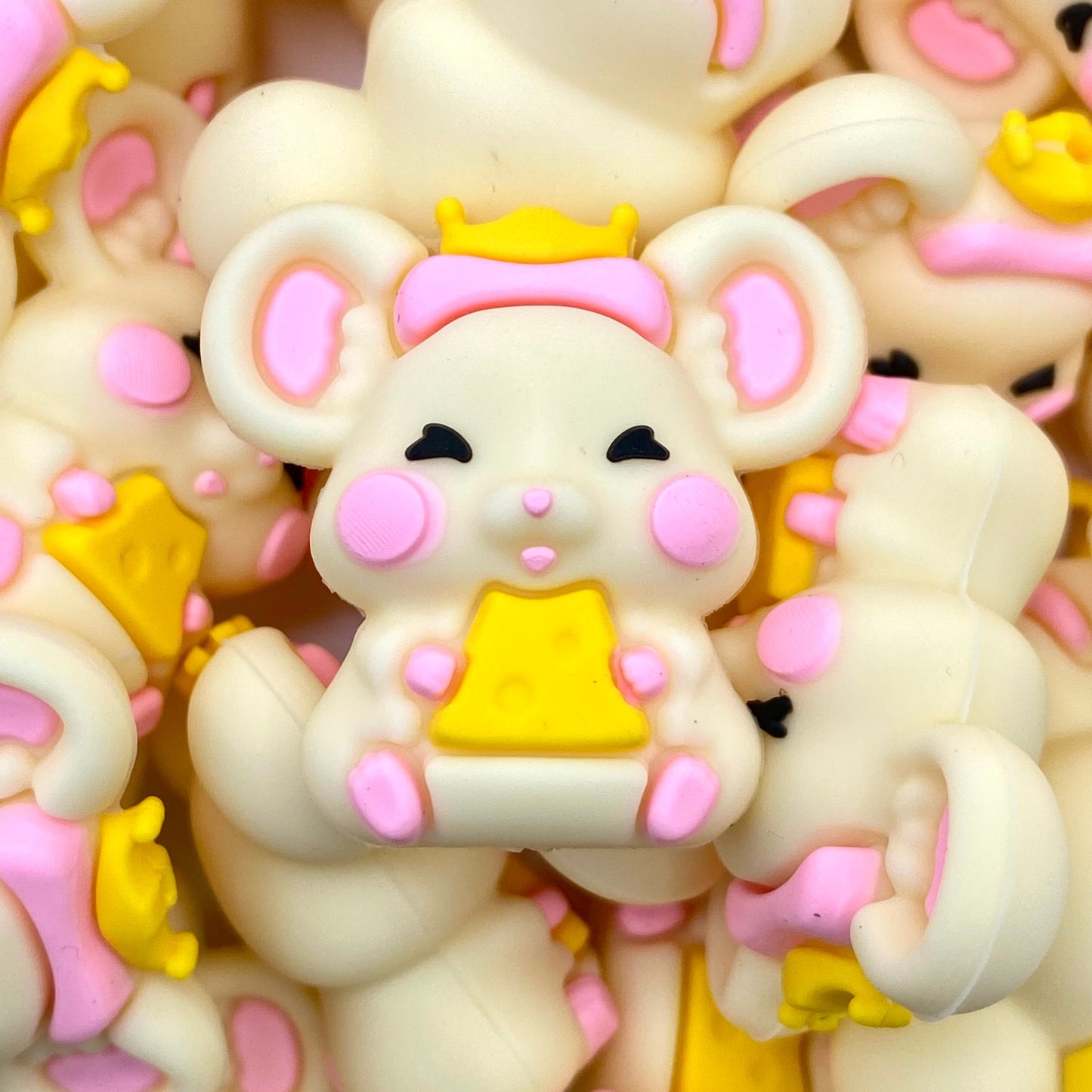 Princess with Tiny Whiskers 3D Silicone Focal Beads
