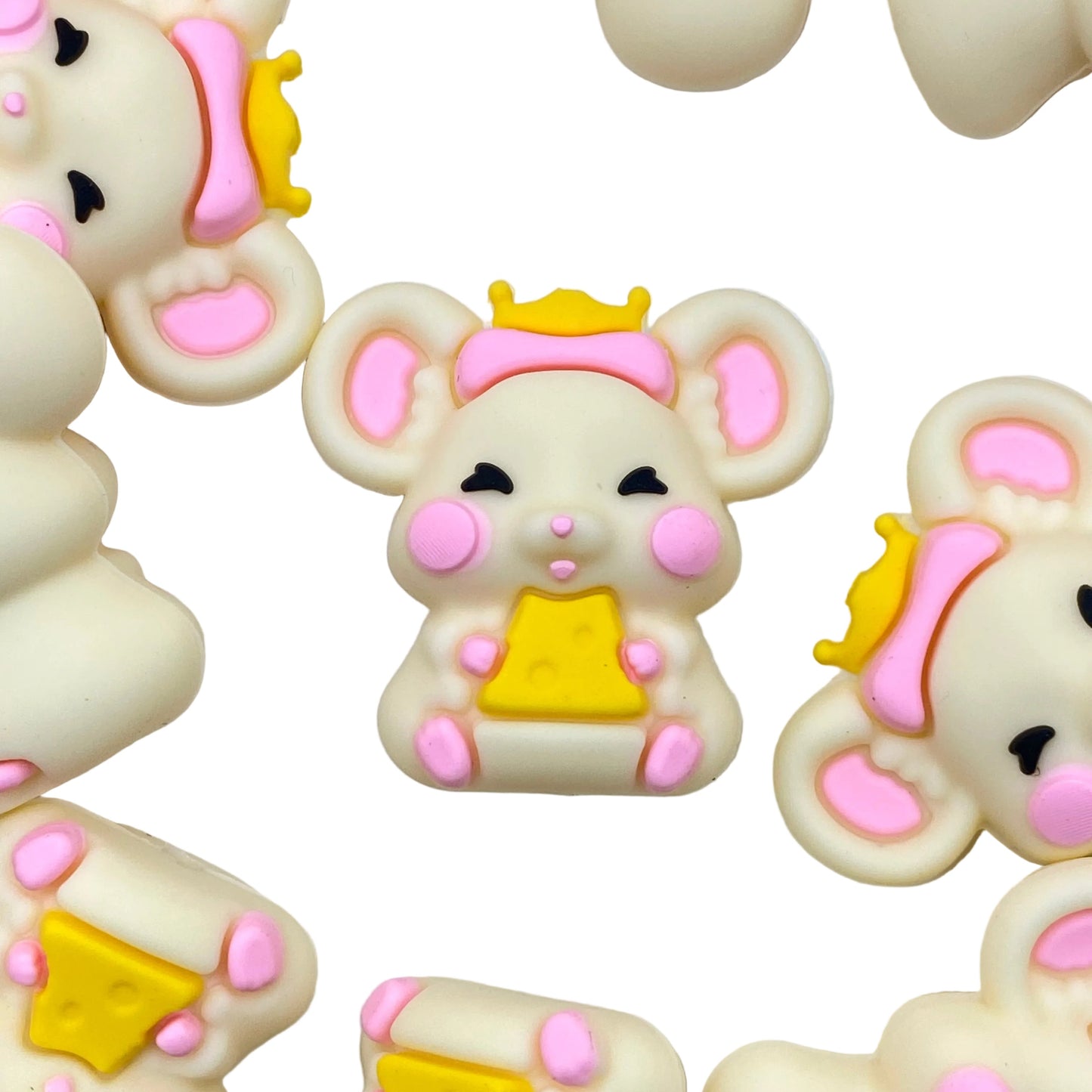 Princess with Tiny Whiskers 3D Silicone Focal Beads