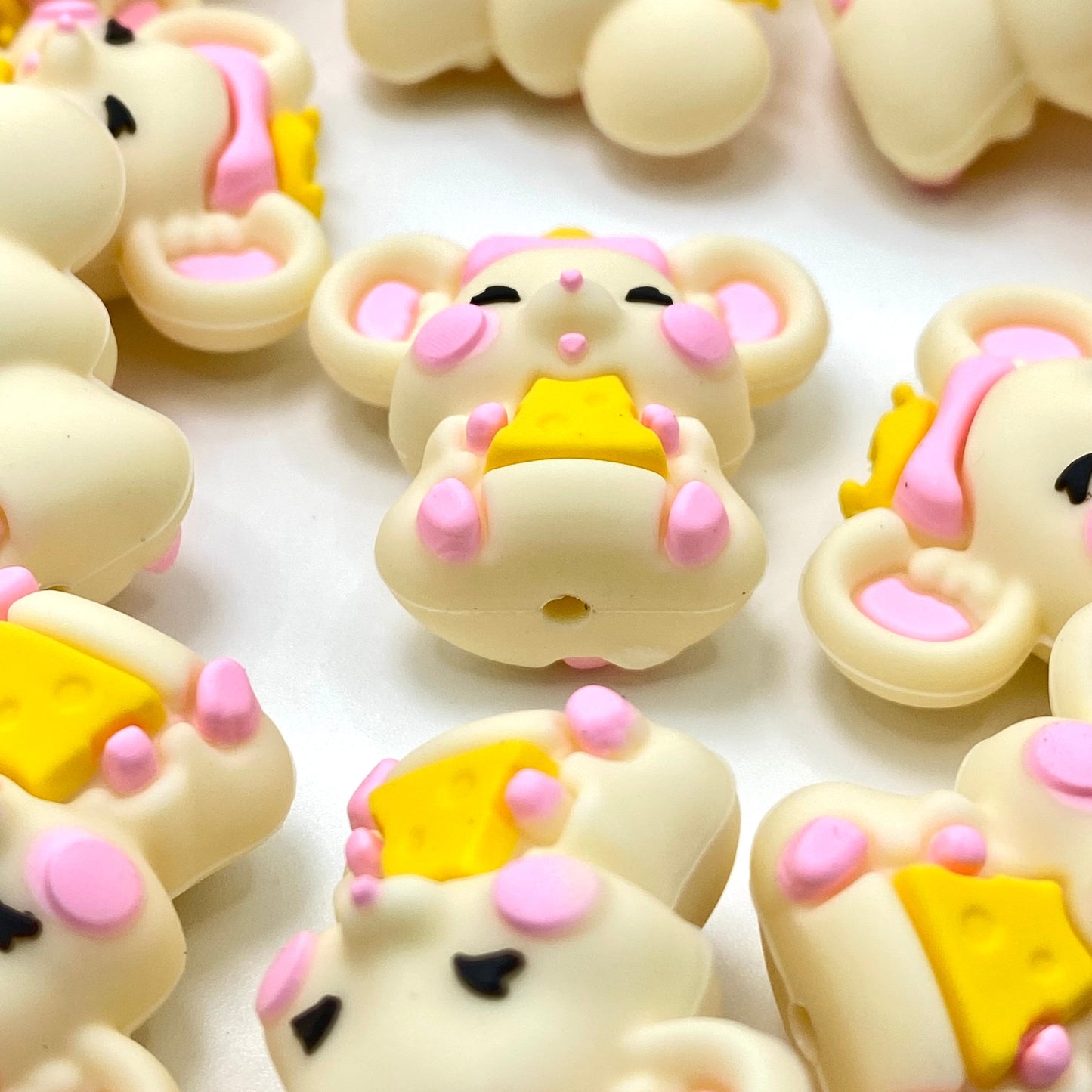 Princess with Tiny Whiskers 3D Silicone Focal Beads