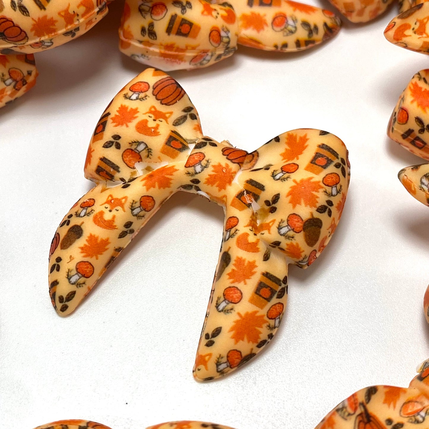 Cozy Fox Season 3D Silicone Focal Beads