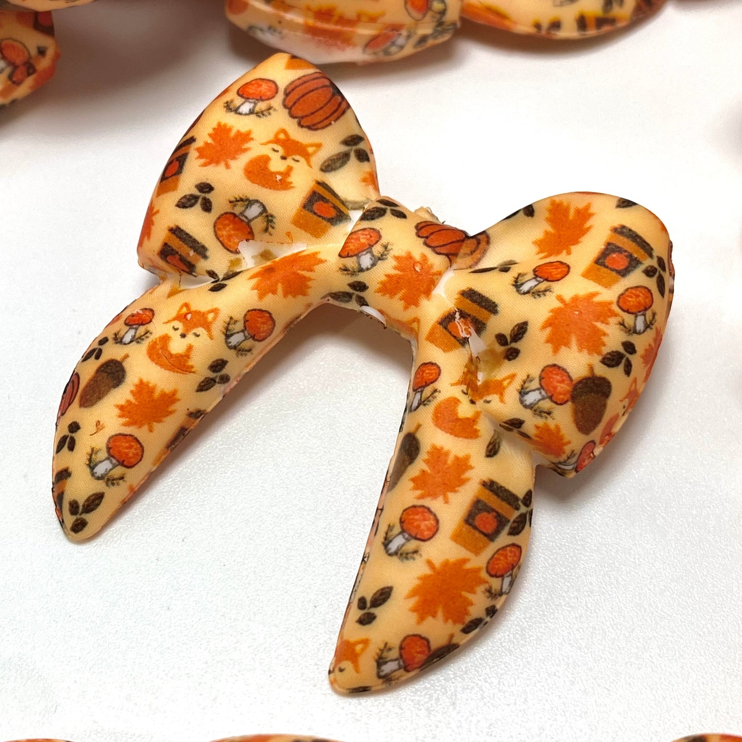 Cozy Fox Season 3D Silicone Focal Beads