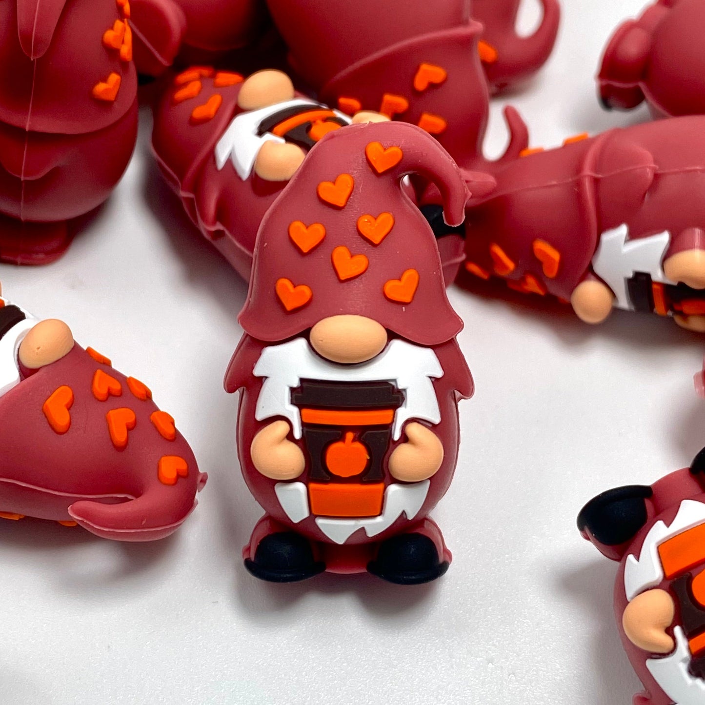 Cozy Gnome Season Gnomes 3D Silicone Focal Beads