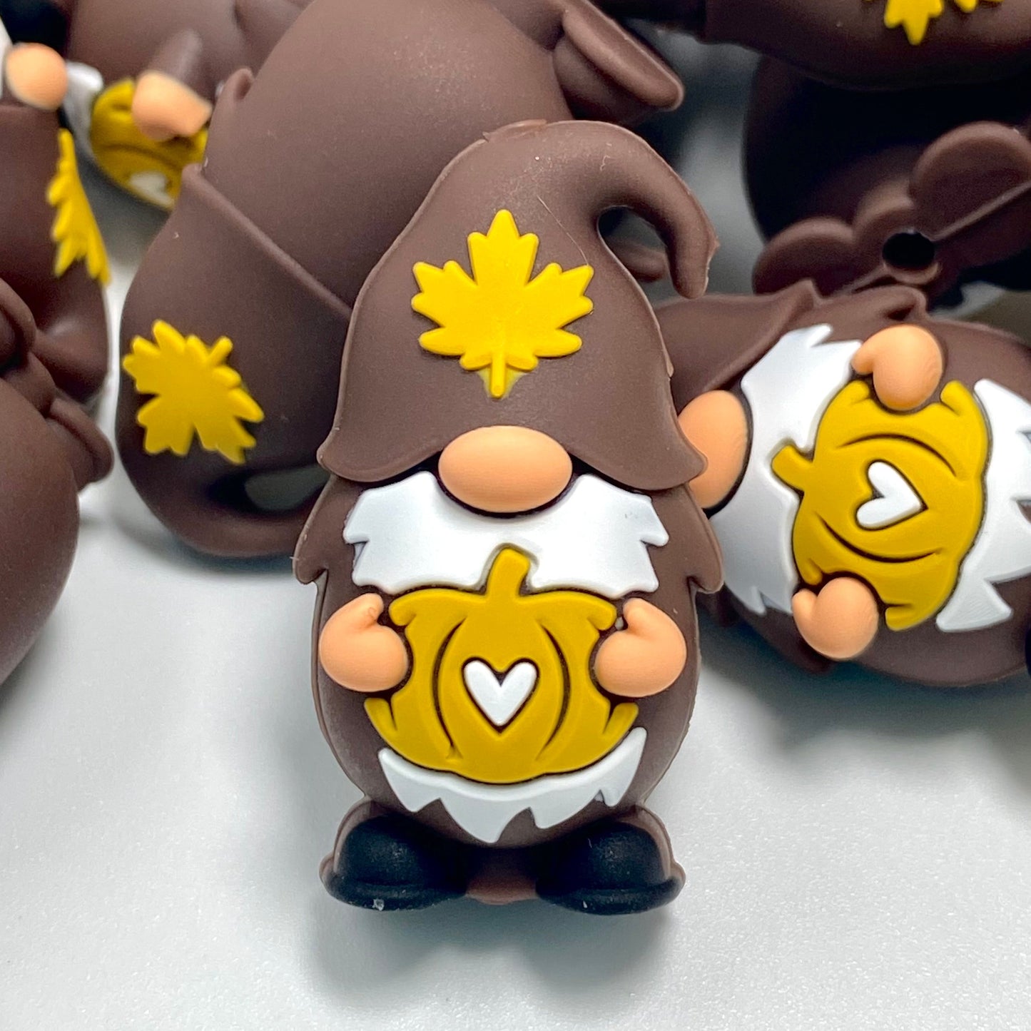 Cozy Gnome Season Gnomes 3D Silicone Focal Beads
