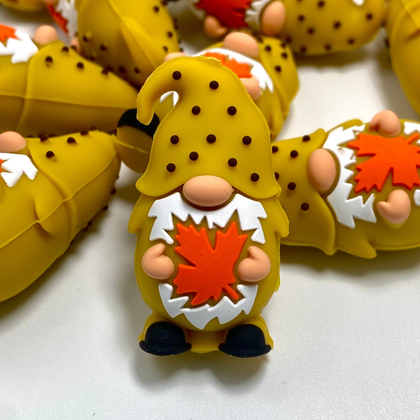 Cozy Gnome Season Gnomes 3D Silicone Focal Beads