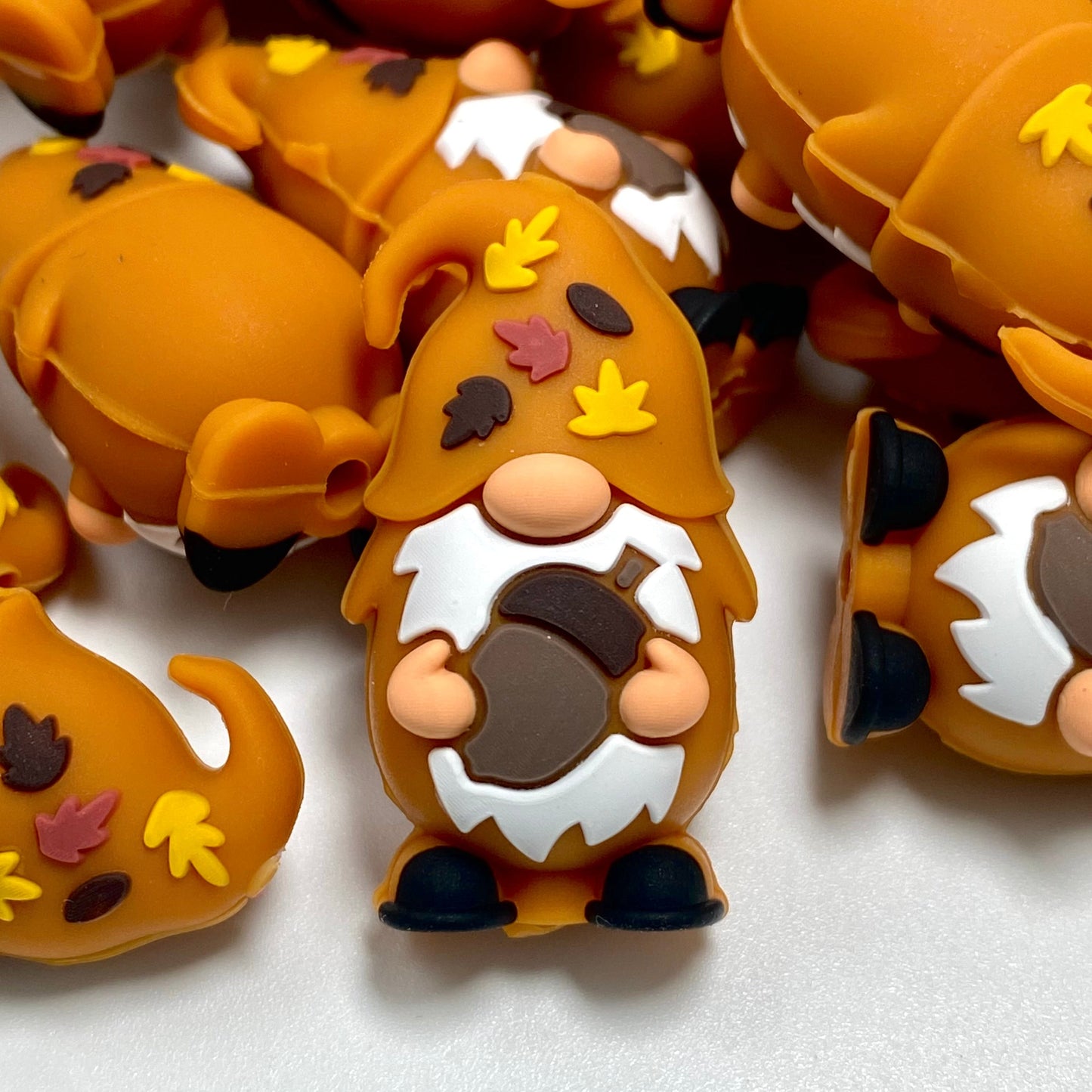 Cozy Gnome Season Gnomes 3D Silicone Focal Beads