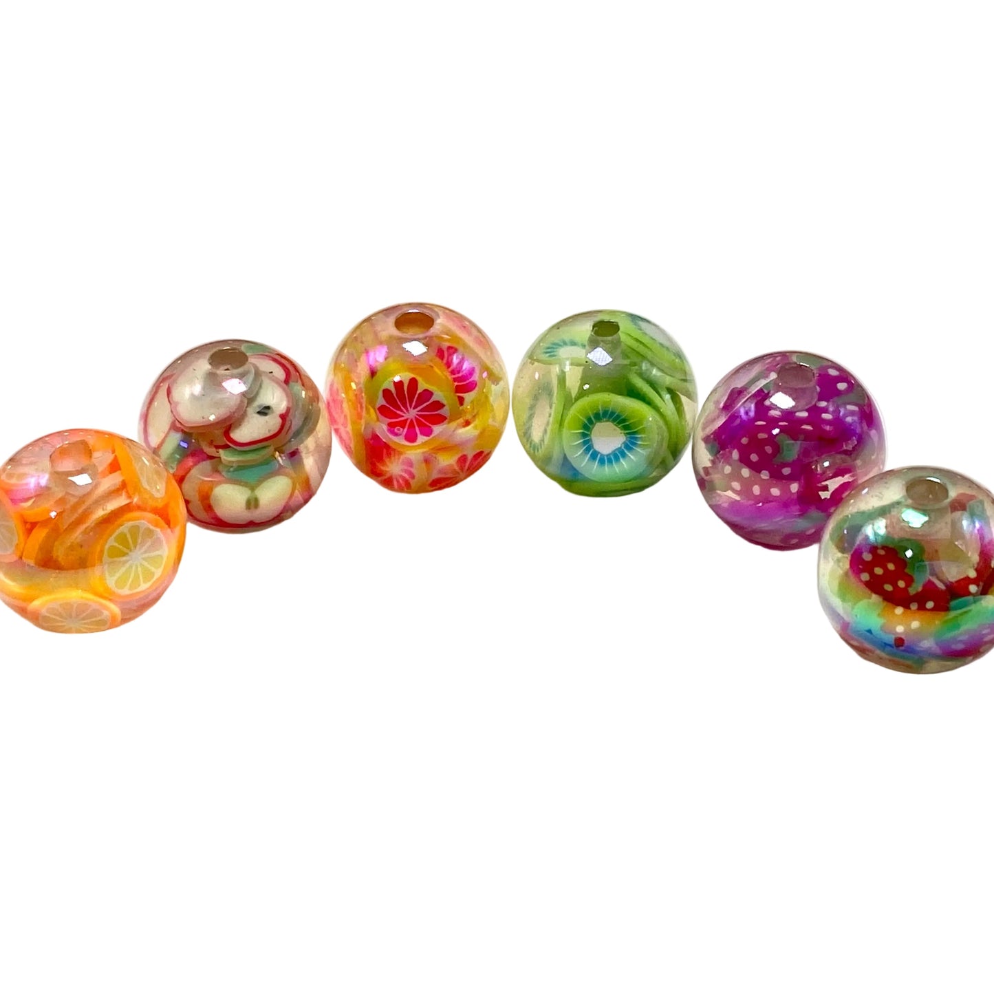 Chasing Fruity Sunshine Acrylic Beads