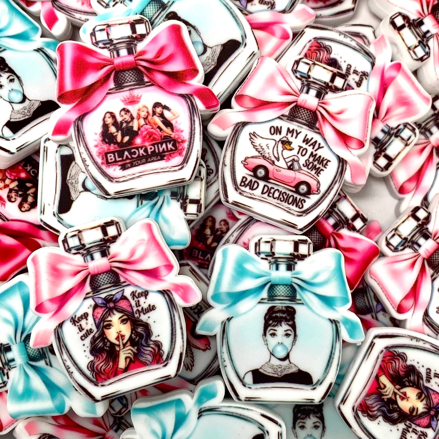 Wrapped in fragrance Silicone Focal Beads