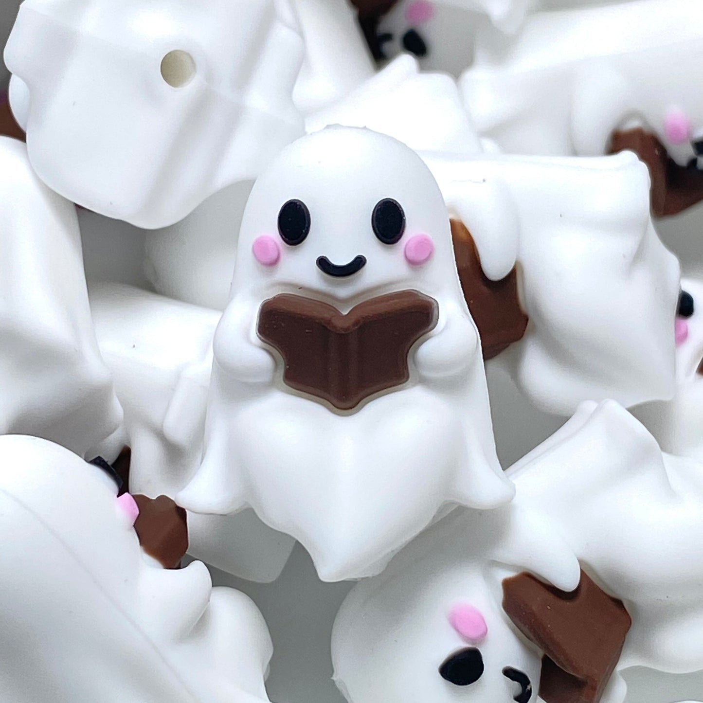 Read Now, Haunt Later 3D Silicone Focal Beads