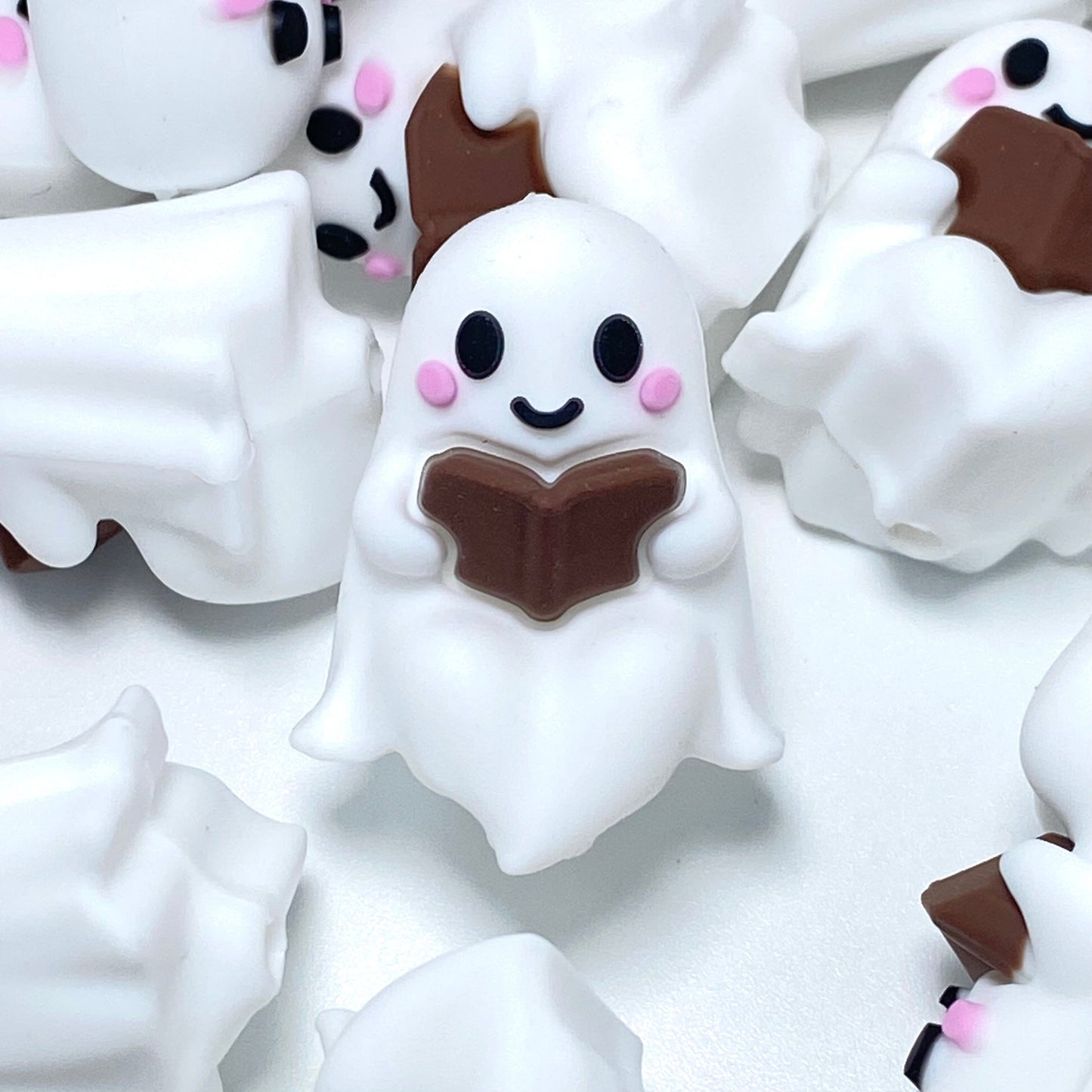 Read Now, Haunt Later 3D Silicone Focal Beads