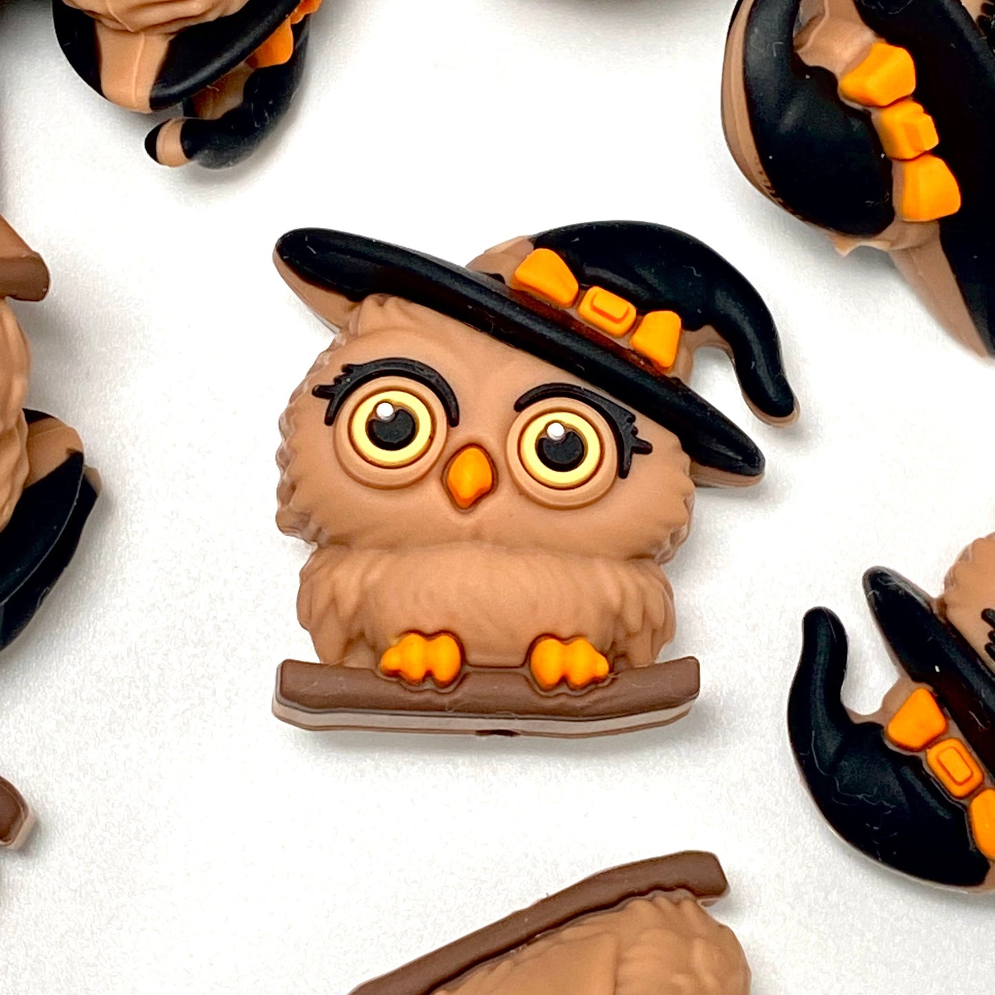 Witchy Owl Club 3D Silicone Focal Beads