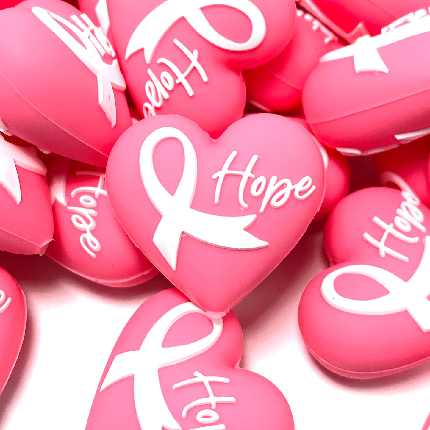 Hope Is Powerful 3D Silicone Focal Beads