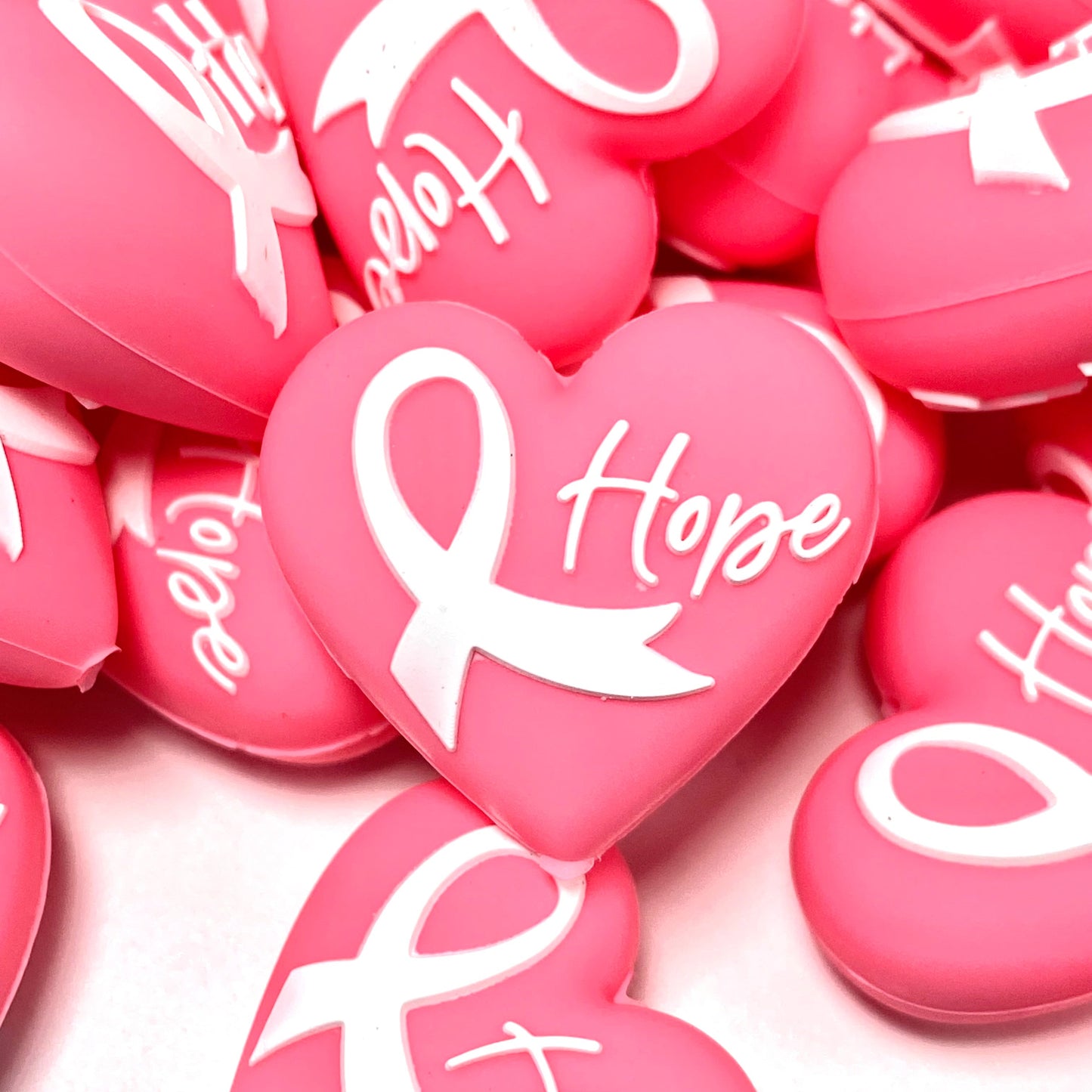 Hope Is Powerful 3D Silicone Focal Beads