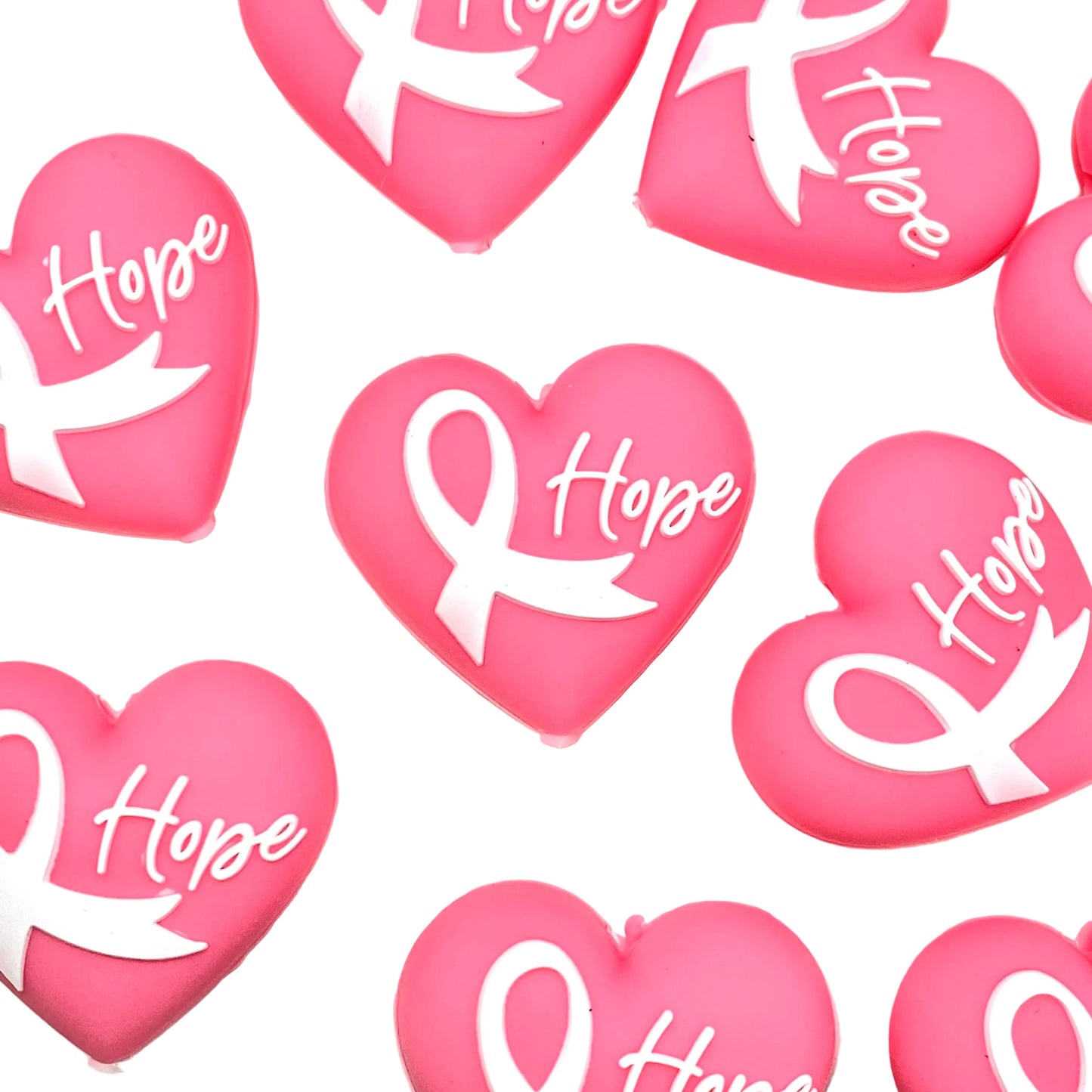 Hope Is Powerful 3D Silicone Focal Beads