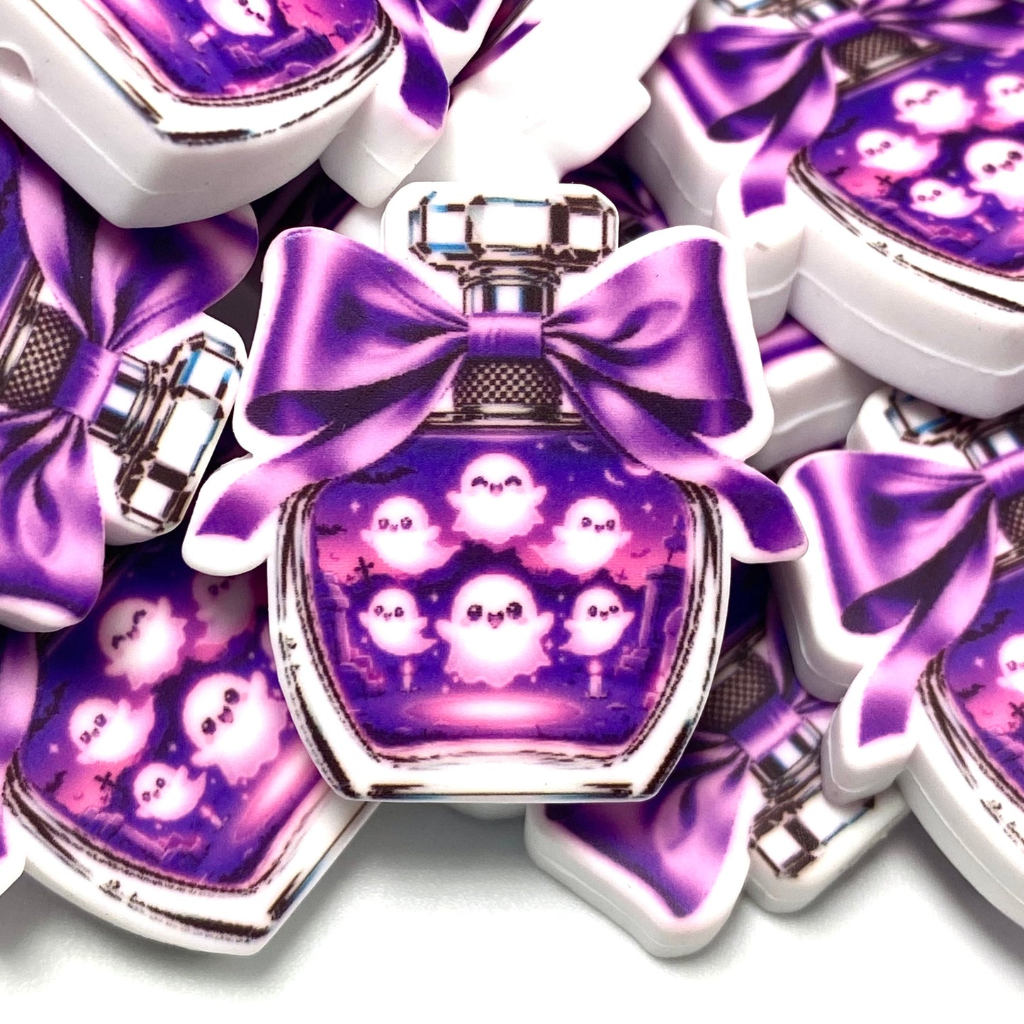 Ghost Girl No. 13 Silicone Printed Focal Beads