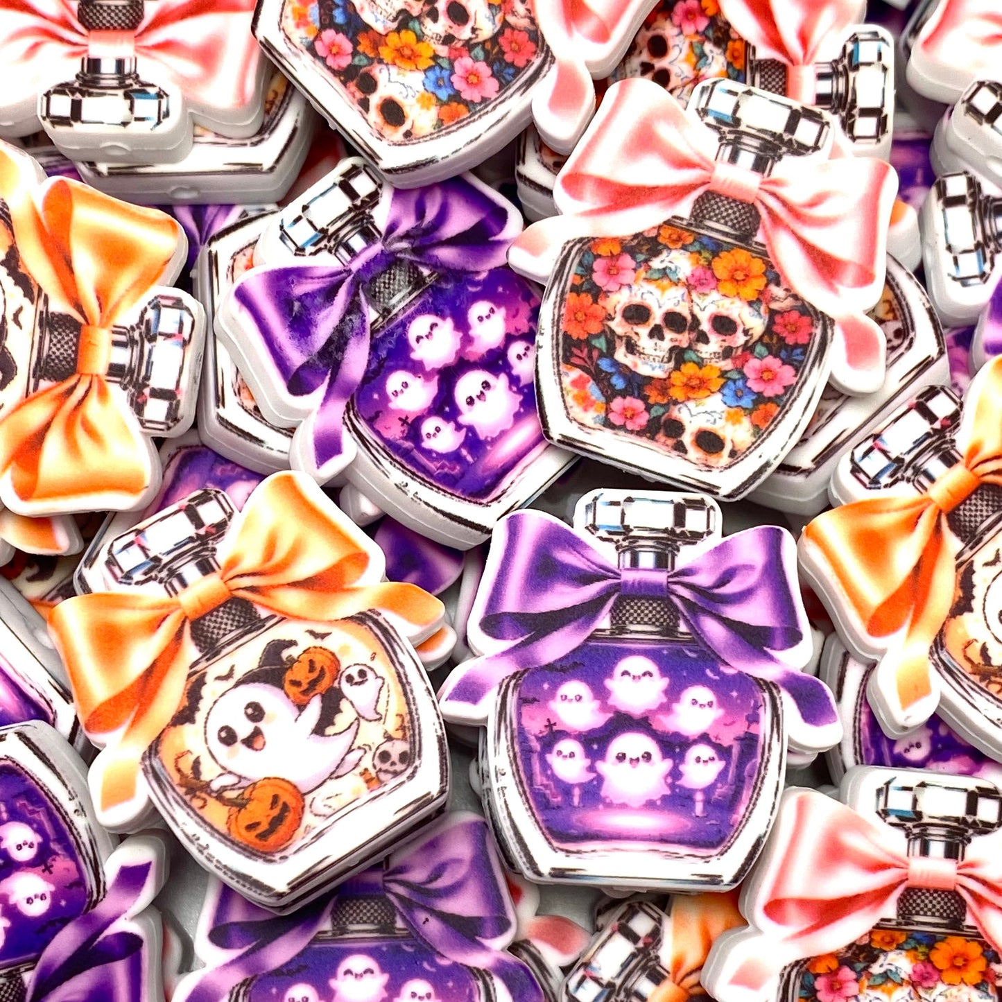 Ghost Girl No. 13 Silicone Printed Focal Beads