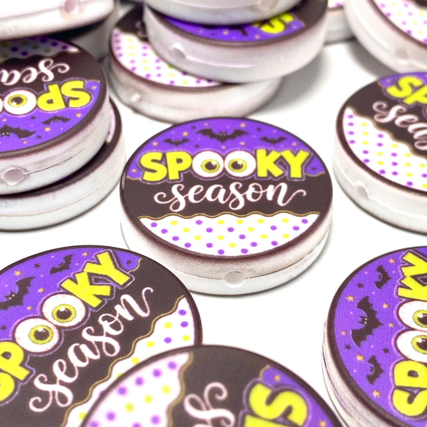 Spooky Season 3.0 Silicone Printed Focal Beads