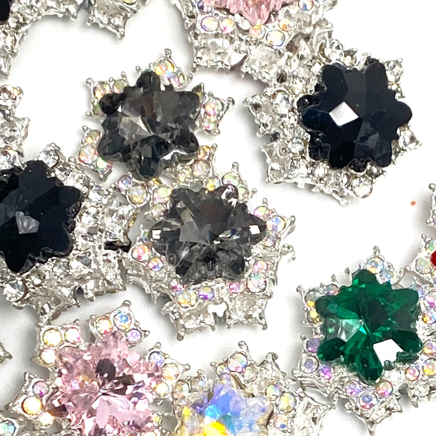 Like Snowflakes, You Are One of a Kind Fancy Rhinestone Beads