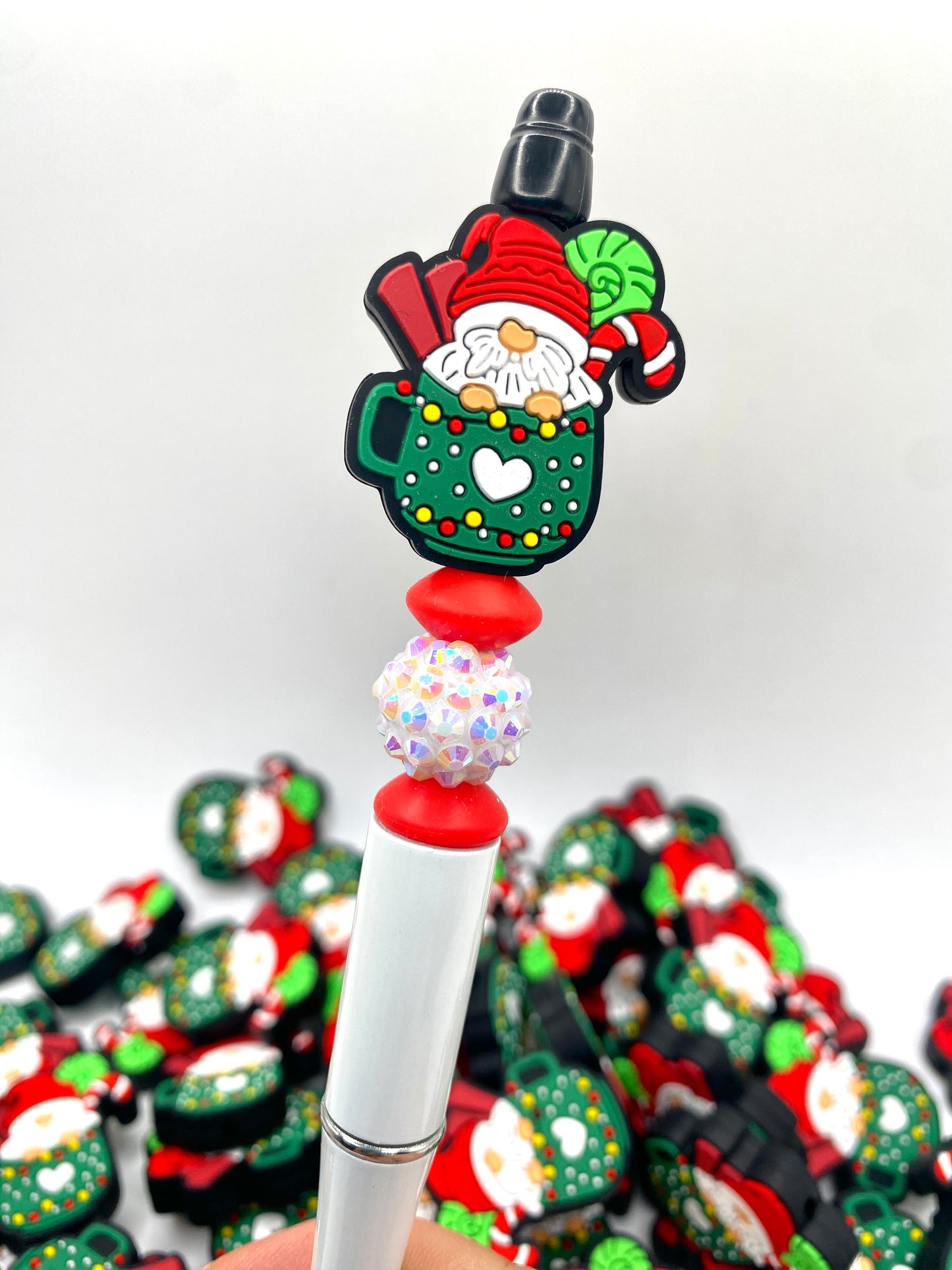 Fueled By Beer & Christmas Silicone Focal Beads