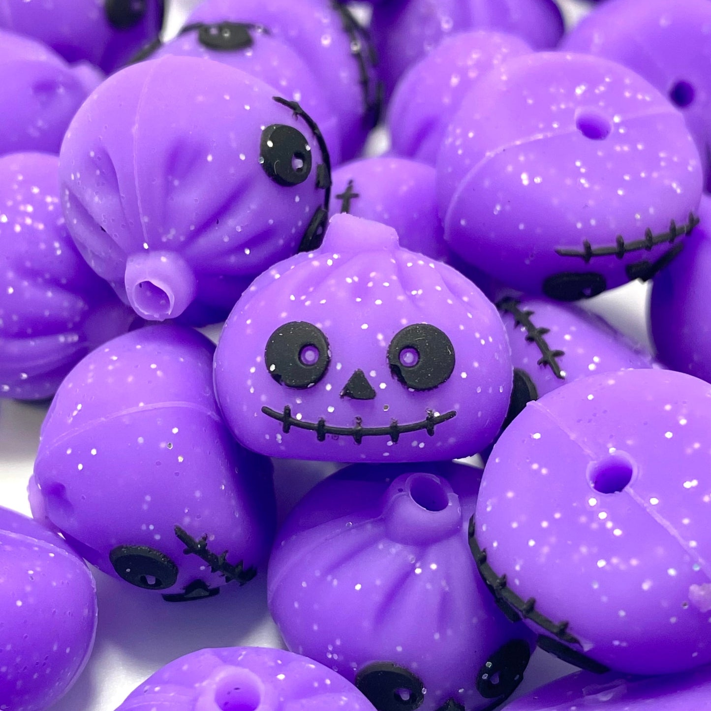 Spooky Little Dumpling 3D Silicone Focal Beads