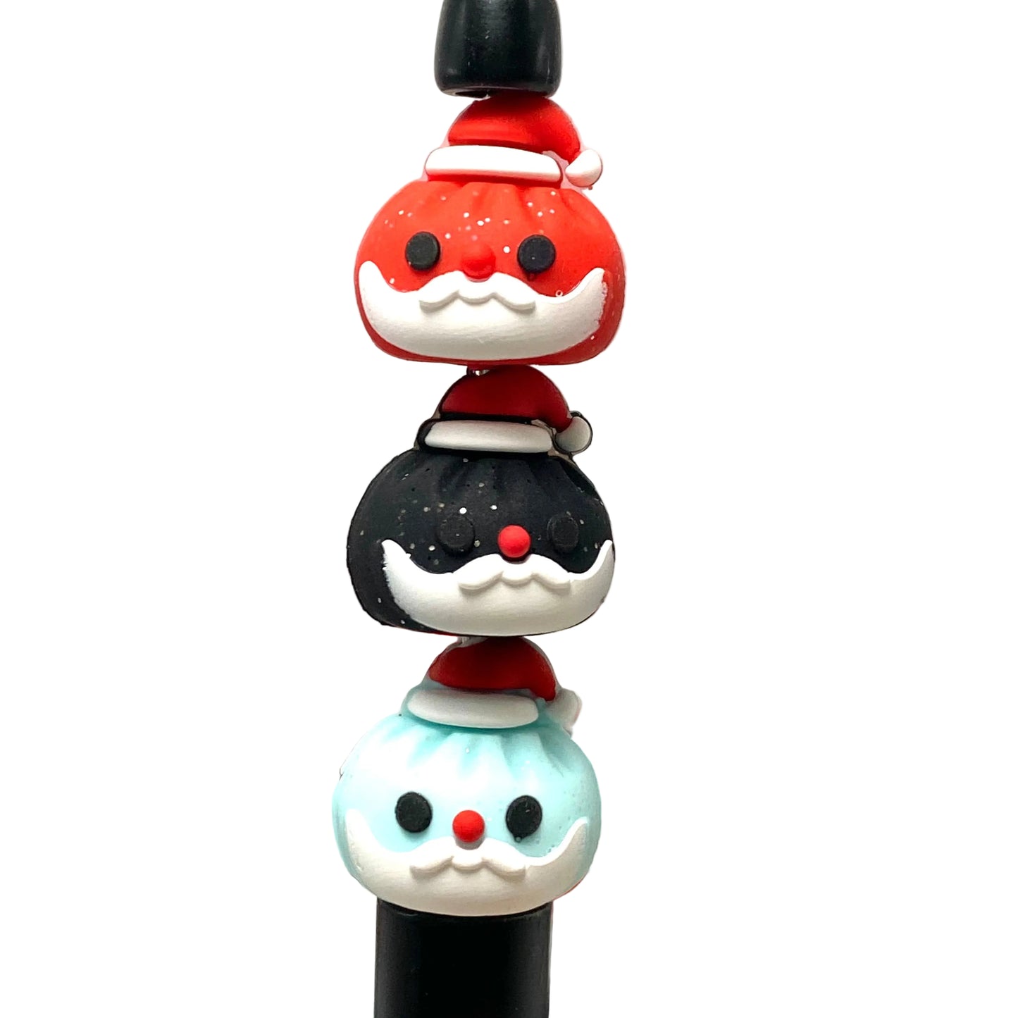 Santa Loves Dumplings Too 3D Silicone Focal Beads