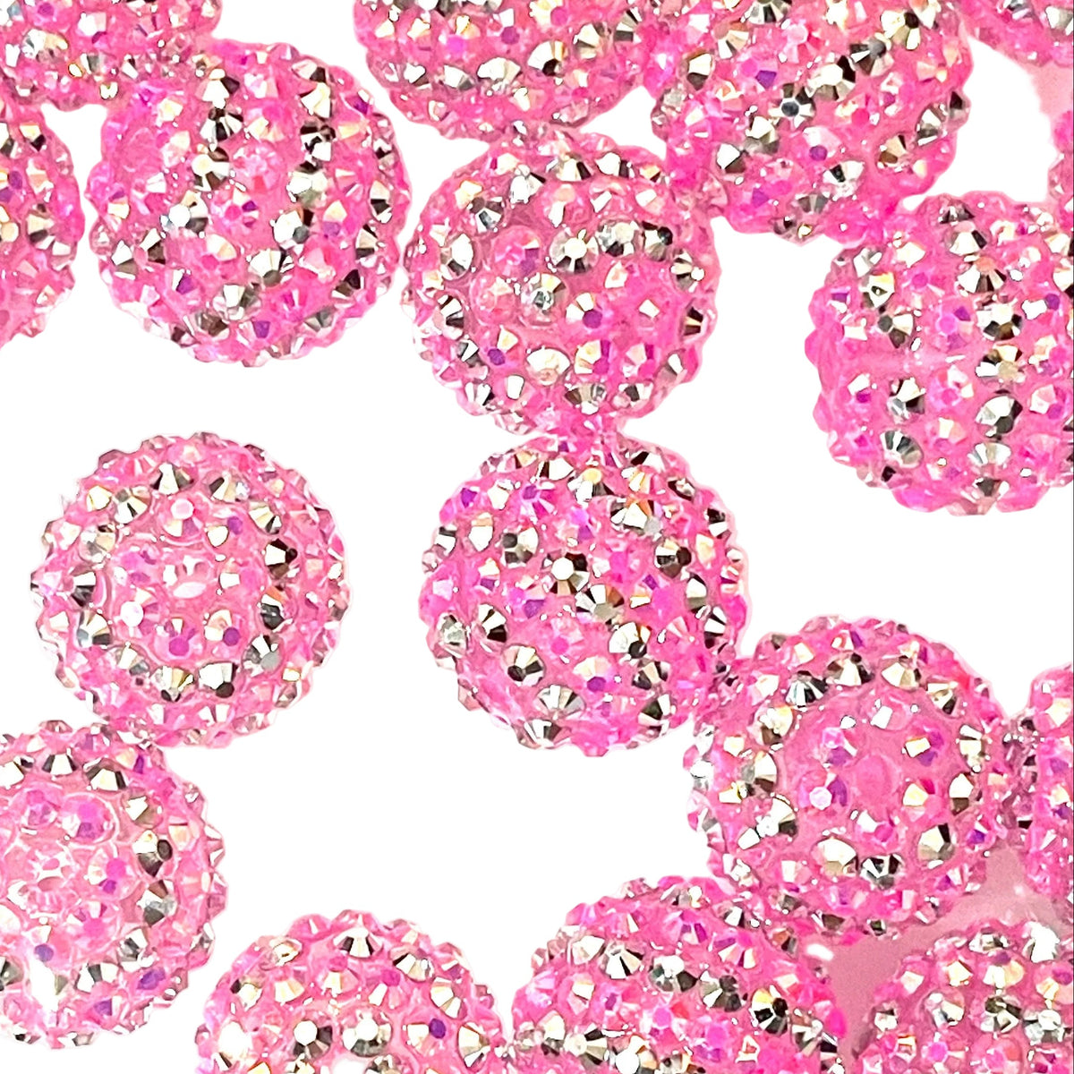 Pink Princess Rhinestone Princess Pink Rhinestone Beads – Emerald City Beads & Supplies