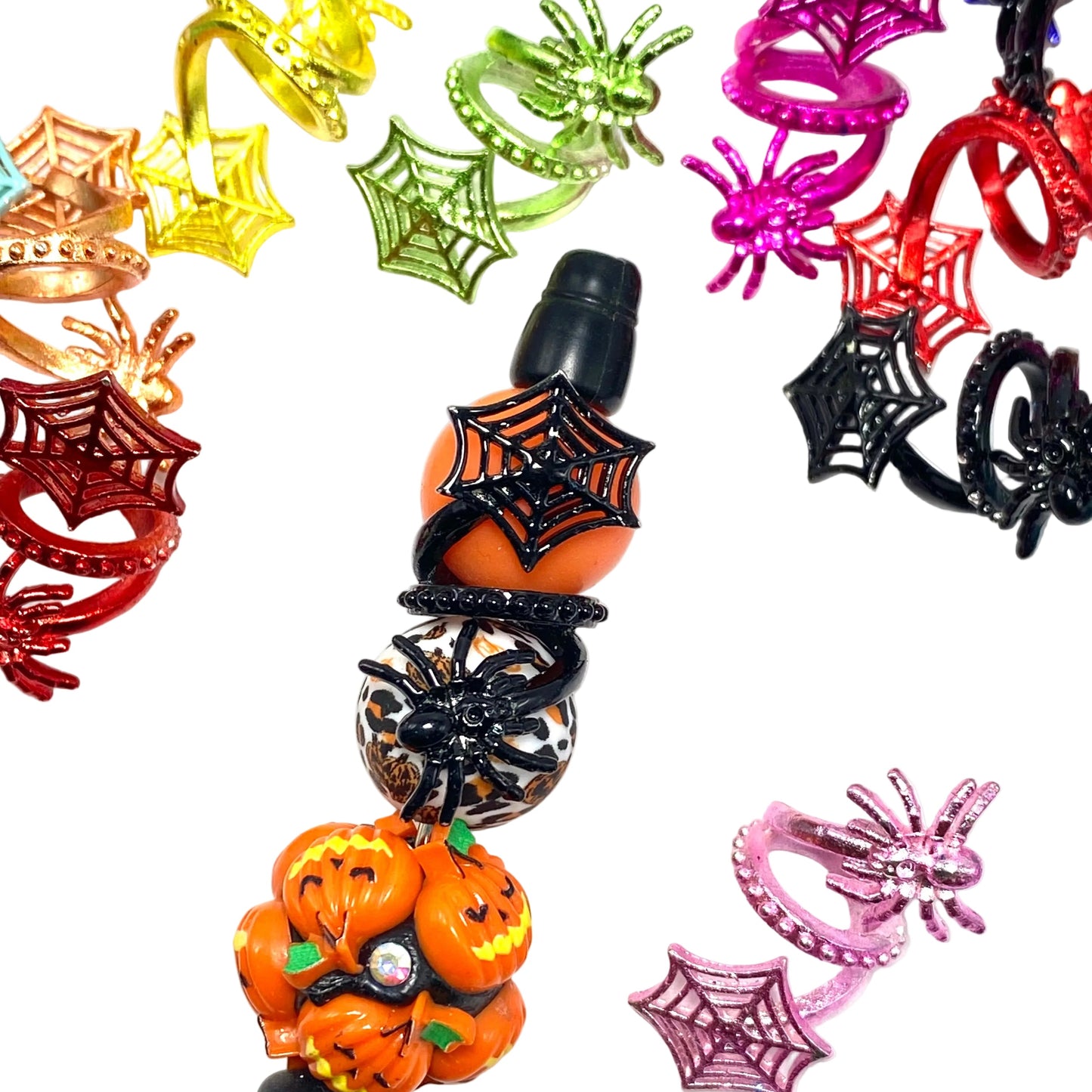 Spin, Crawl & Sparkle Little Spider Fancy Spacer Beads