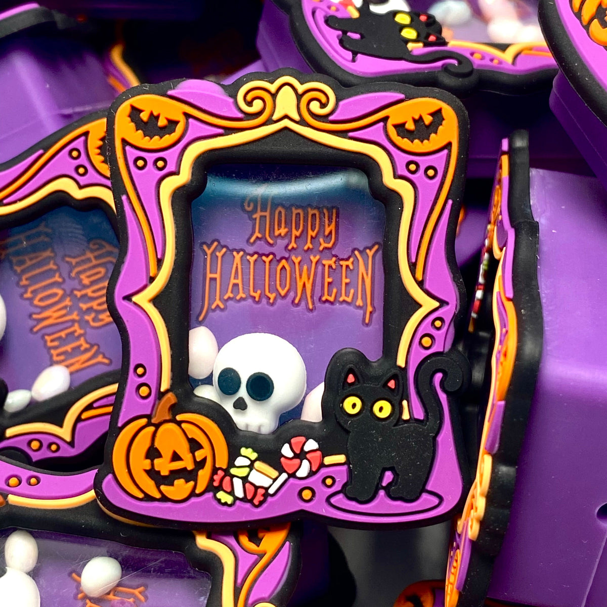 Spooky Season Bone Collector 3D Silicone Focal Beads