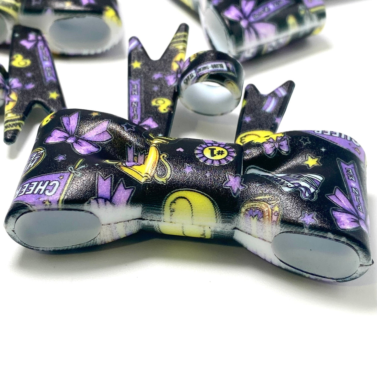 This is All Star Cheer 3D Silicone Straw Topper