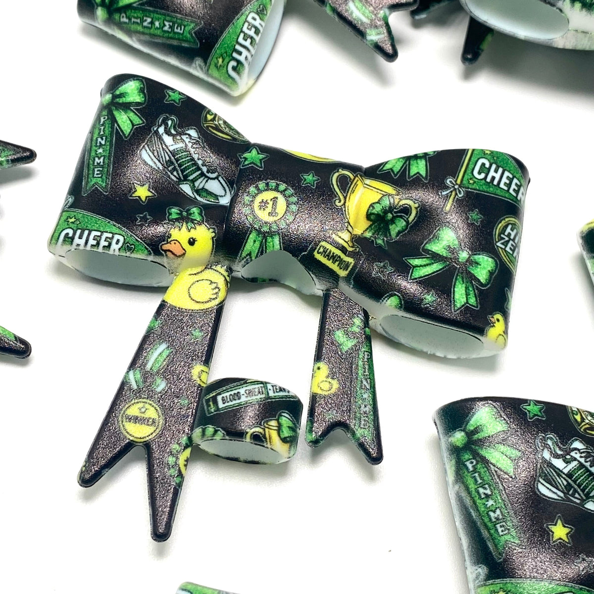 This is All Star Cheer 3D Silicone Straw Topper