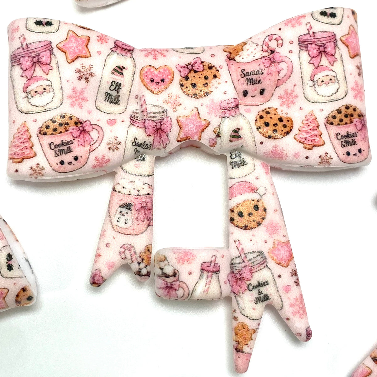 Milk, Cookies and Christmas Magic 3D Silicone Straw Topper