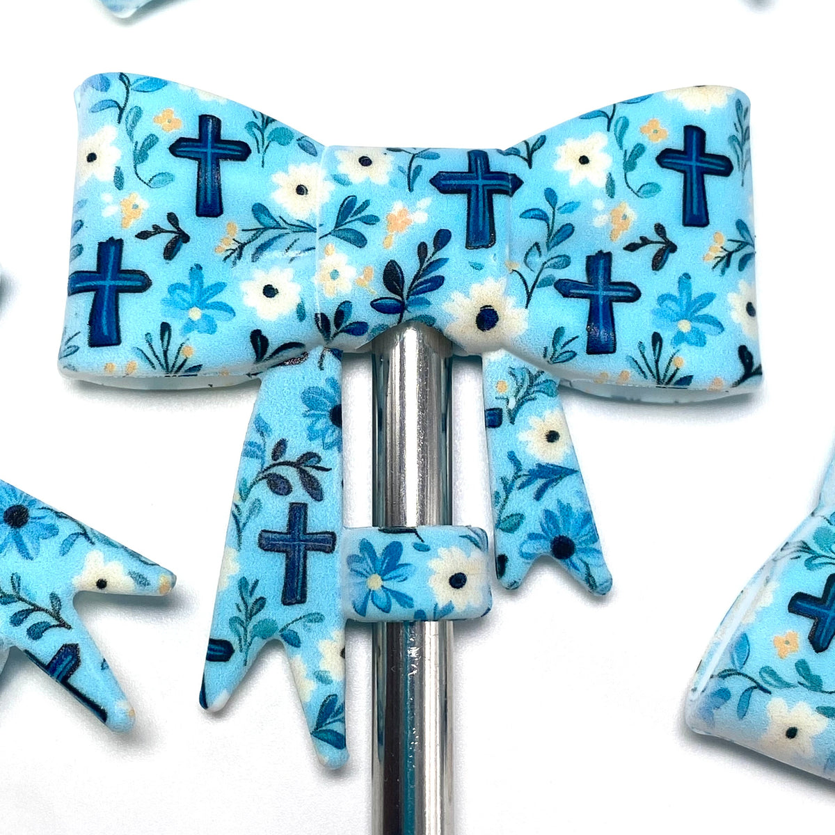 Faith Looks Pretty on You 3D Silicone Straw Topper