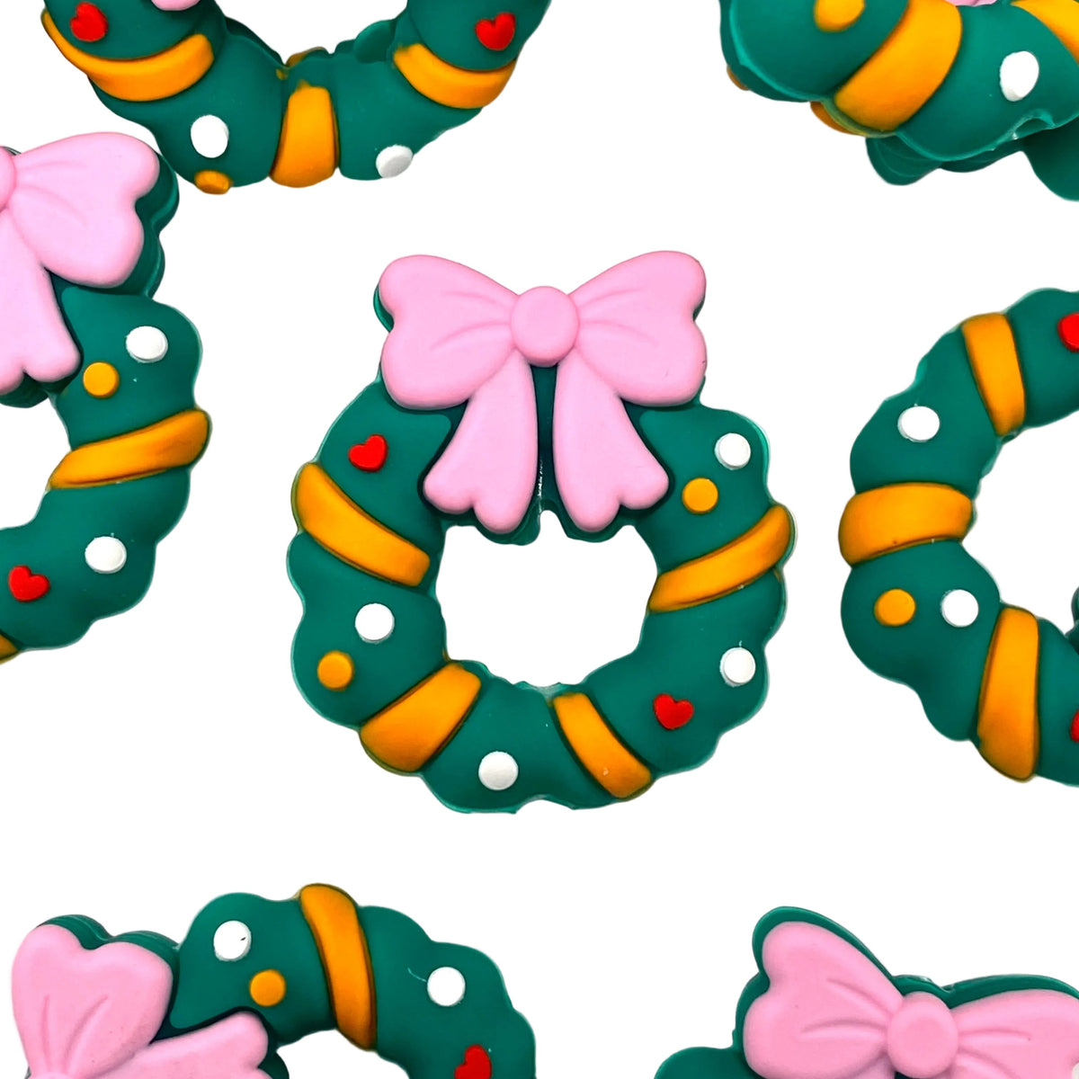 A Wreath Full of Wishes 3D Silicone Focal Beads