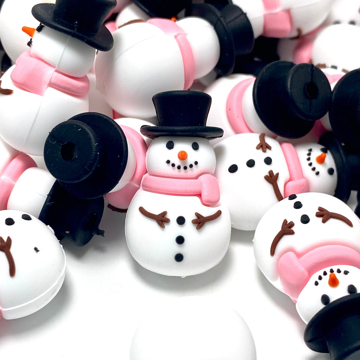 A Snowgirl’s Winter Dream 3D Silicone Focal Beads