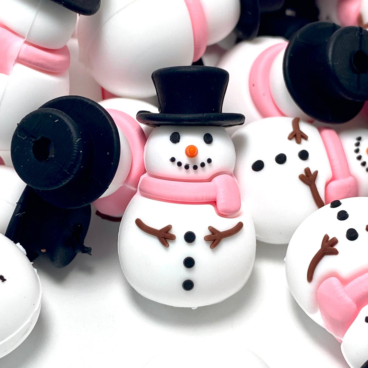 A Snowgirl’s Winter Dream 3D Silicone Focal Beads