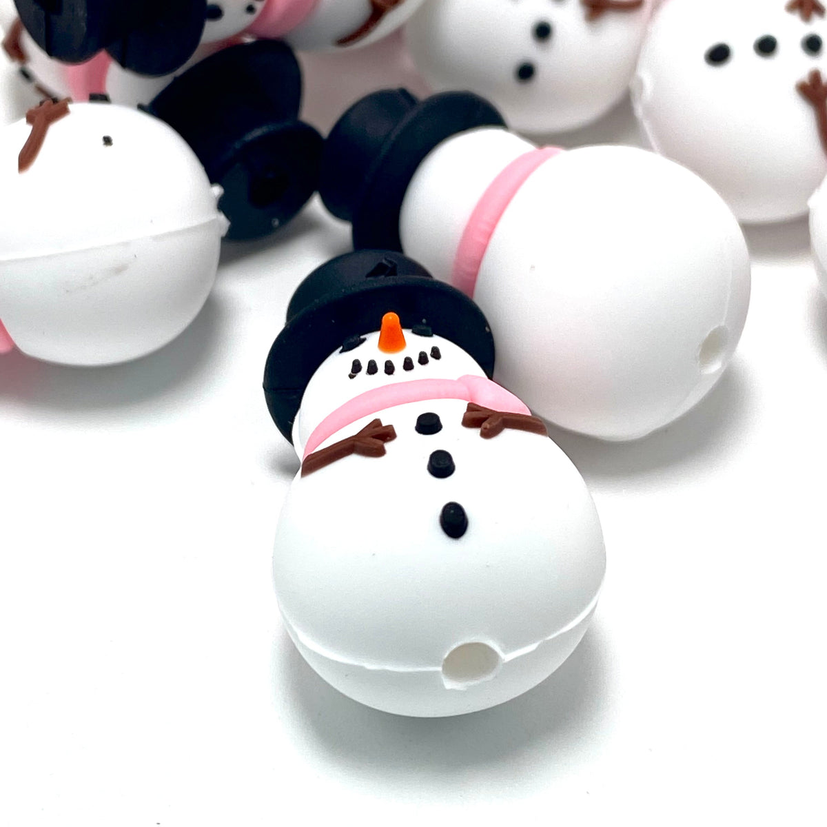 A Snowgirl’s Winter Dream 3D Silicone Focal Beads