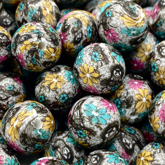 Look Deep Into Nature Printed Silicone Beads