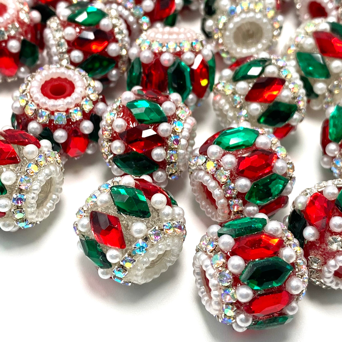Decked Out & Dazzling Fancy Beads- 5pcs